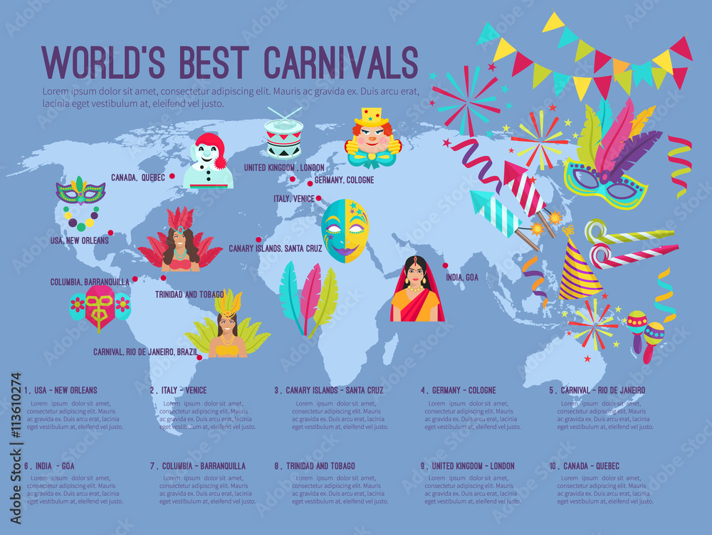 Carnival Illustration Infographic Carnival Illustration Infographic