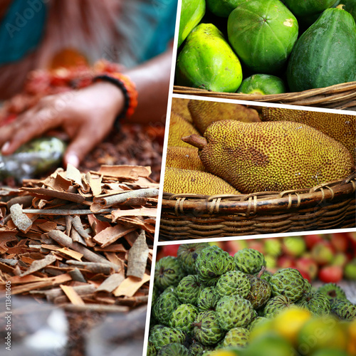 Photography Collage of India images - travel background (my photos)