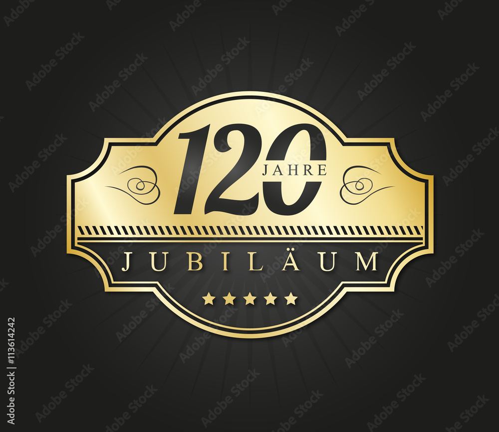 120 jahre jubiläum Adobe Stock