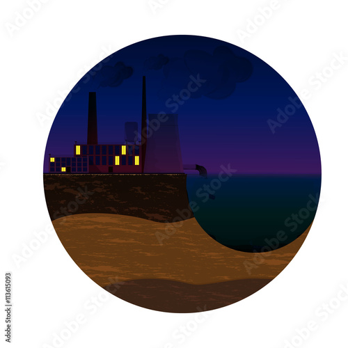 Ecology. The illustration on the theme of nature protection