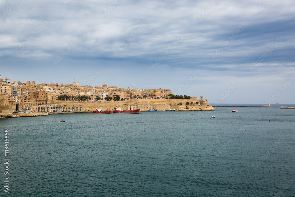 View of Valletta city walls