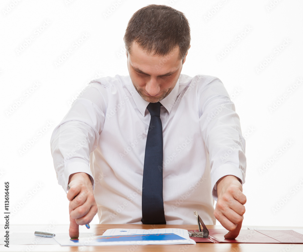 Sad businessman showing thumbs down signs Sad businessman showing thumbs down signs
