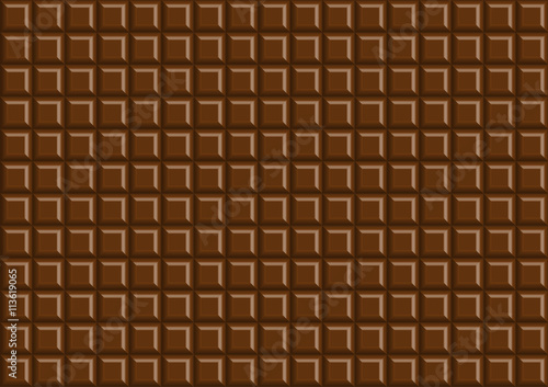Dark chocolate bar background texture, Vector illustration.