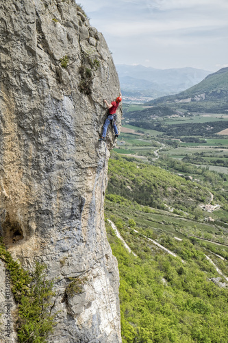 France, Orpierre, climber photo