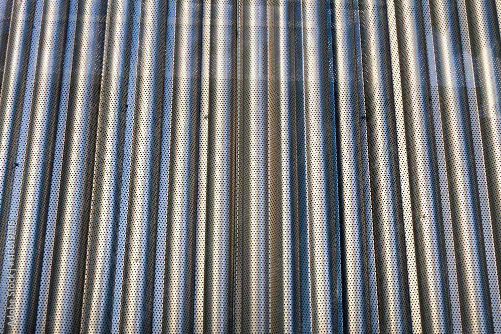 Obraz premium Steel sheet perforated