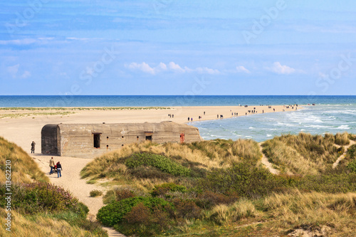 Skagen promontory on the northern point of Denmark