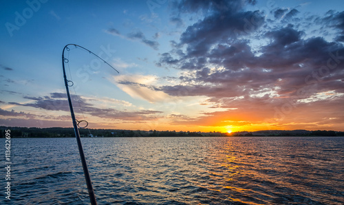 Fishing at sunset © Piotr Wawrzyniuk