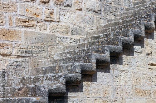 escalier sur les remparts d'AiguesMortes - France photo