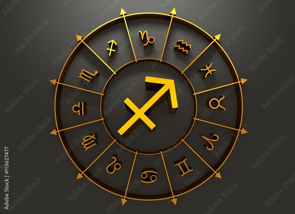 Fototapeta premium Astrology symbol sagittarius