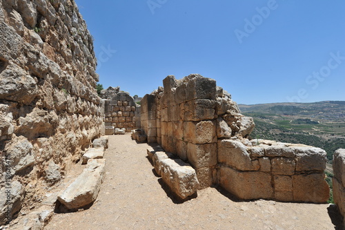 Ancient fortress Nimrod, Golan heights, Israel photo