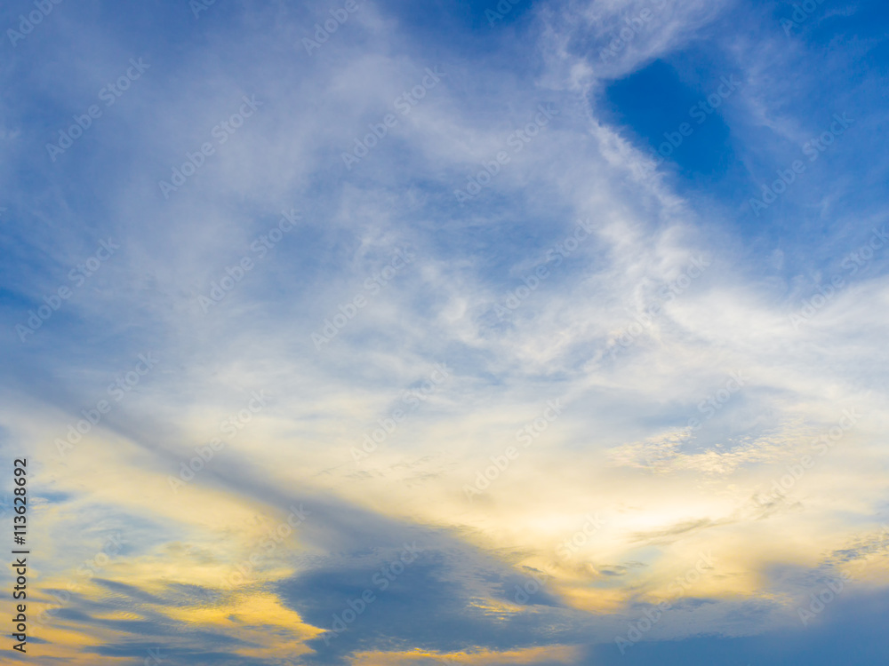 Obraz premium Sky with clouds,blue skies, white clouds