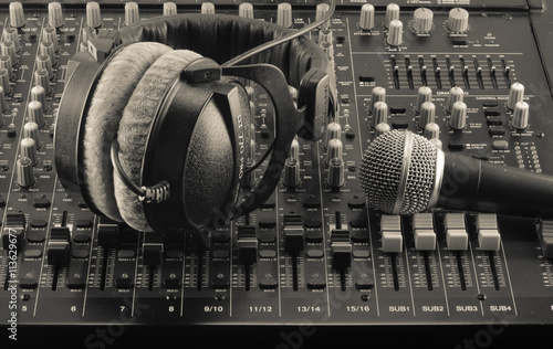  Live Sound Mixers and music studio photo