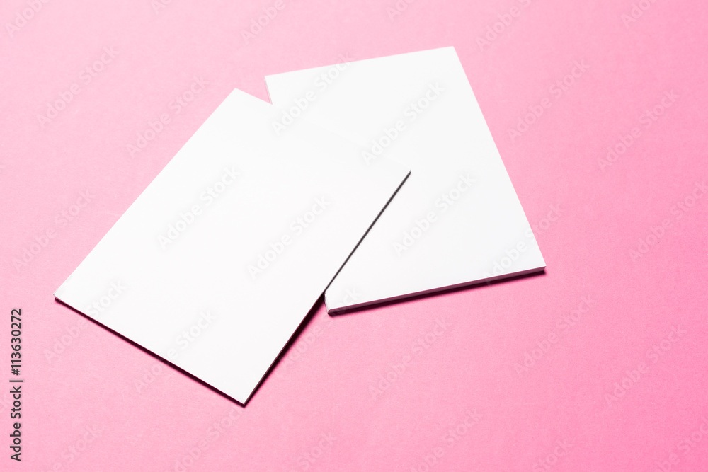 Mock up on pink background