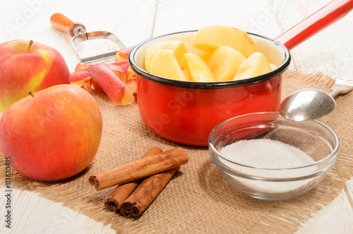 Wallpaper Mural home made christmas applesauce with cinnamon sticks Torontodigital.ca