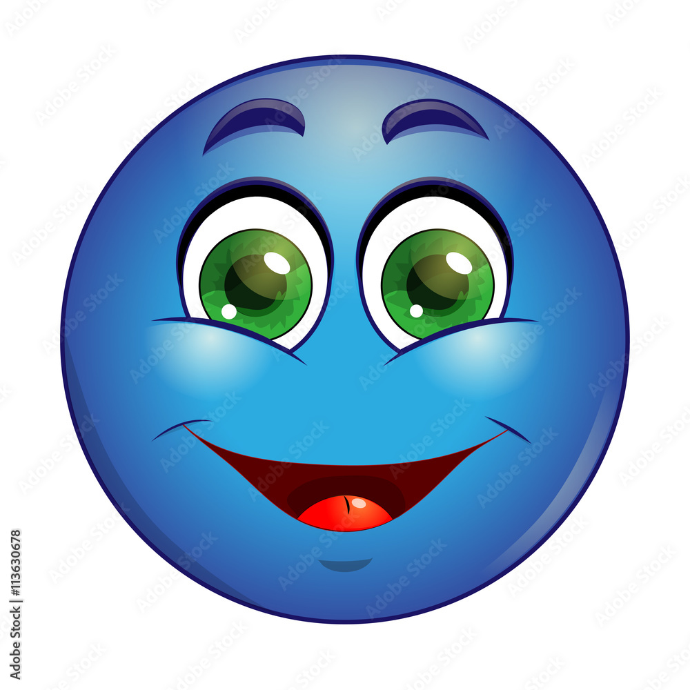 Smiling emoticon Smiling emoticon