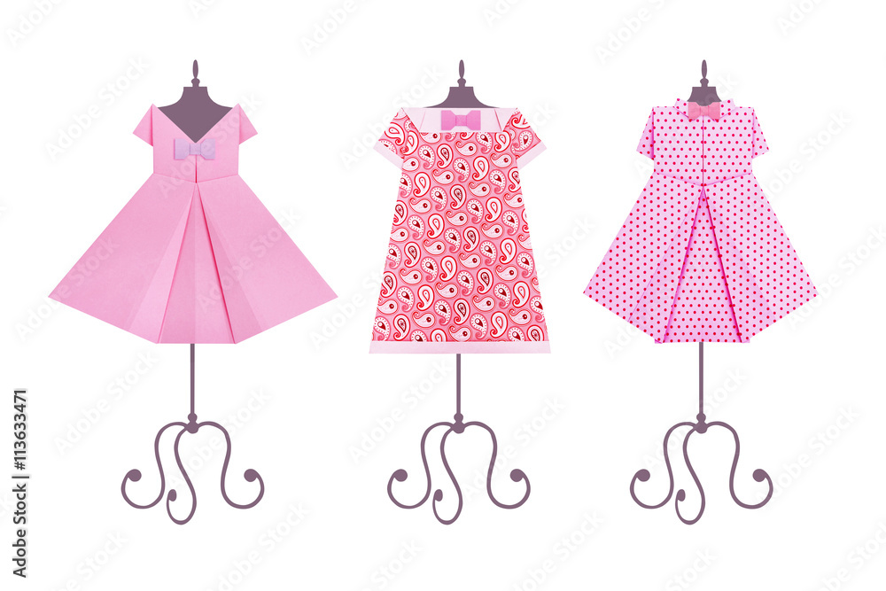 Origami pink dress Origami pink dress