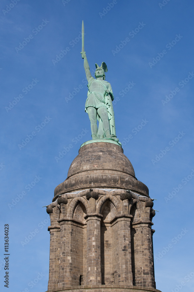 Fototapeta premium Hermannsdenkmal, Statue of Arminius in the Teutoburg Forest
