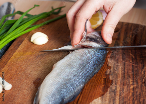 Cutting fish