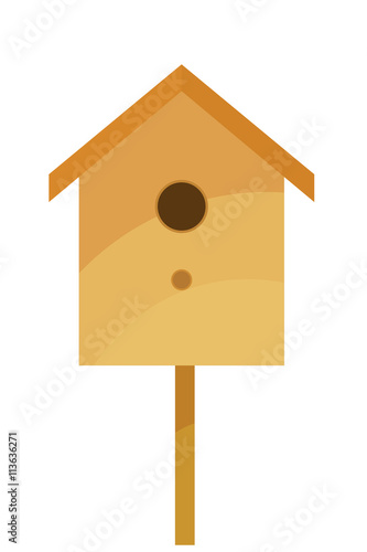 Vector nesting box on a white background. Isolate. Illustration
