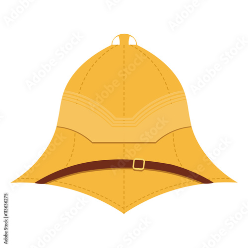 Illustration cork helmet on a white background. Isolate. Element