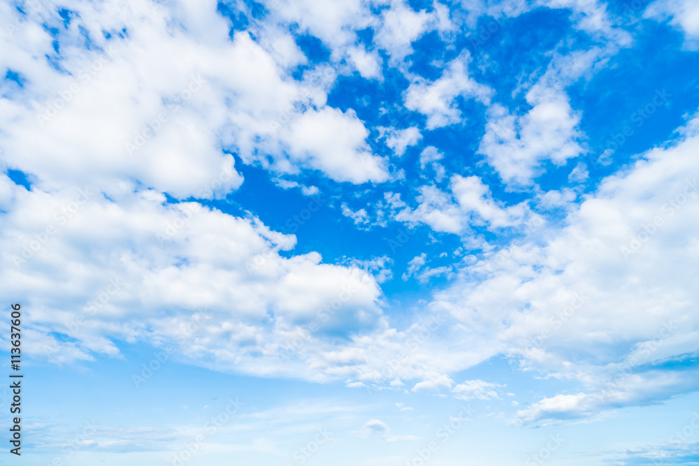 Fototapeta premium White cloud on blue sky