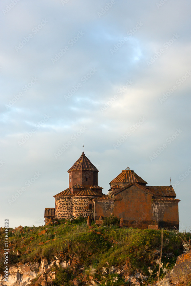 Church of Airavank on the coast of the Lake of Sevan, Armenia