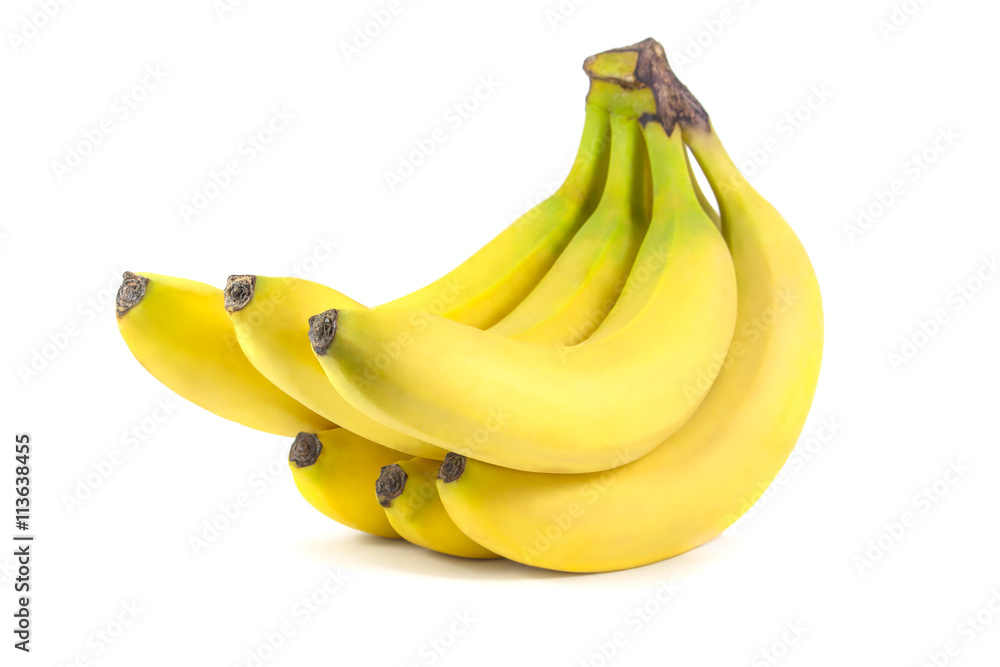 Bunch of bananas isolated on white Bunch of bananas isolated on white