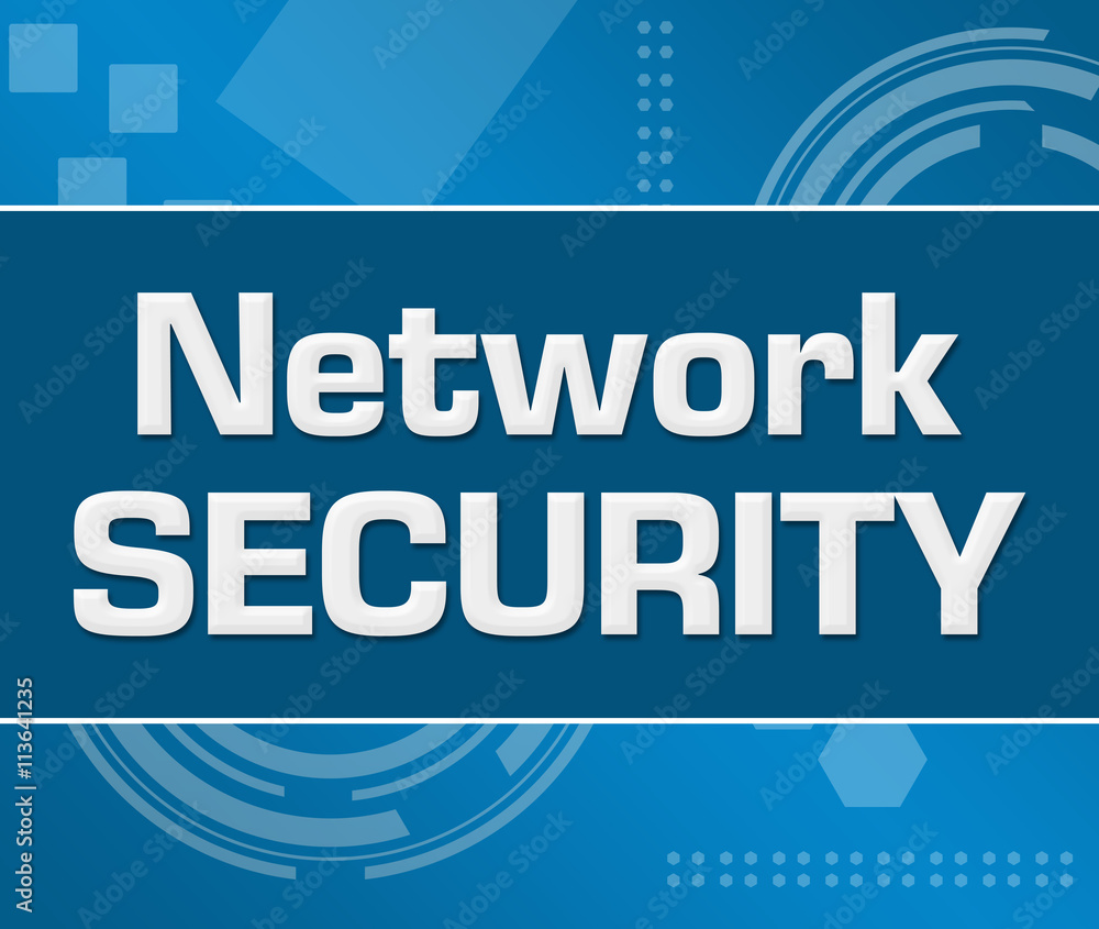 Network Security Abstract Blue Background 