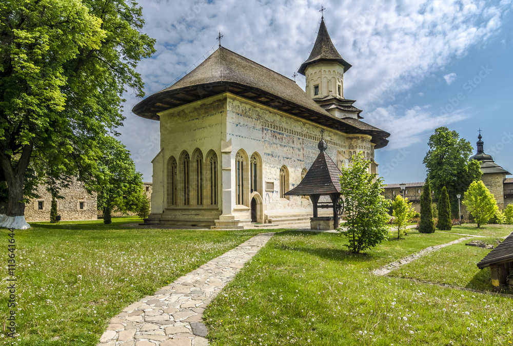 Naklejka premium Probota Monastery,Moldavia, Romania
