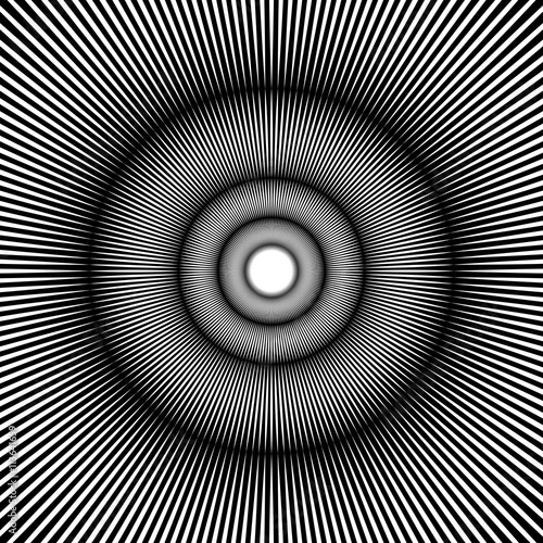 The rays of white light through the darkness