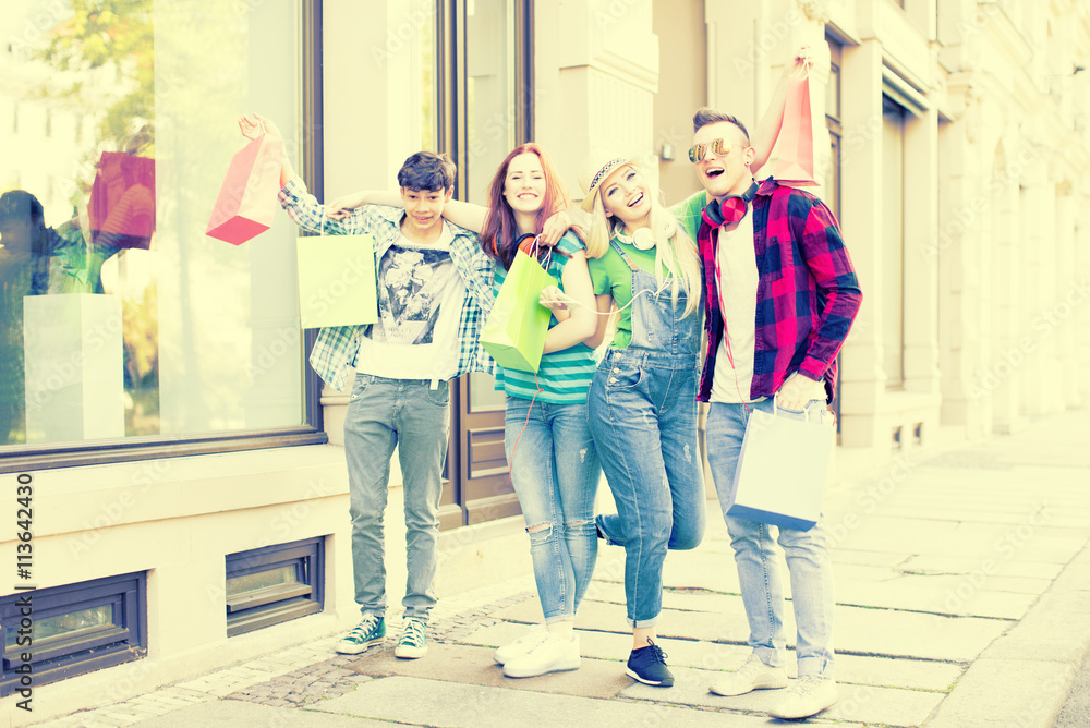 Naklejka premium Shopping time