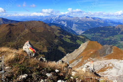 Schilderij op canvas Chur aus der Ferne