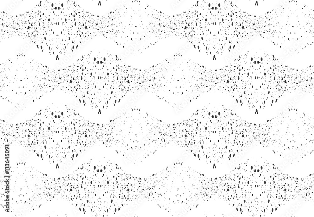 Inked rough textured waves on white Inked rough textured waves on white