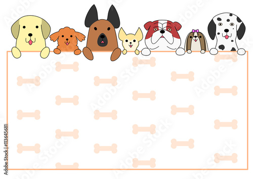 Cute dogs card