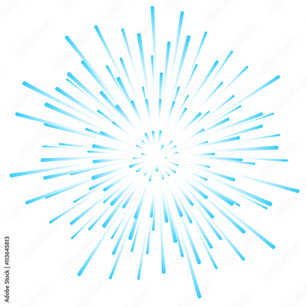 Fototapeta premium Star blast rays