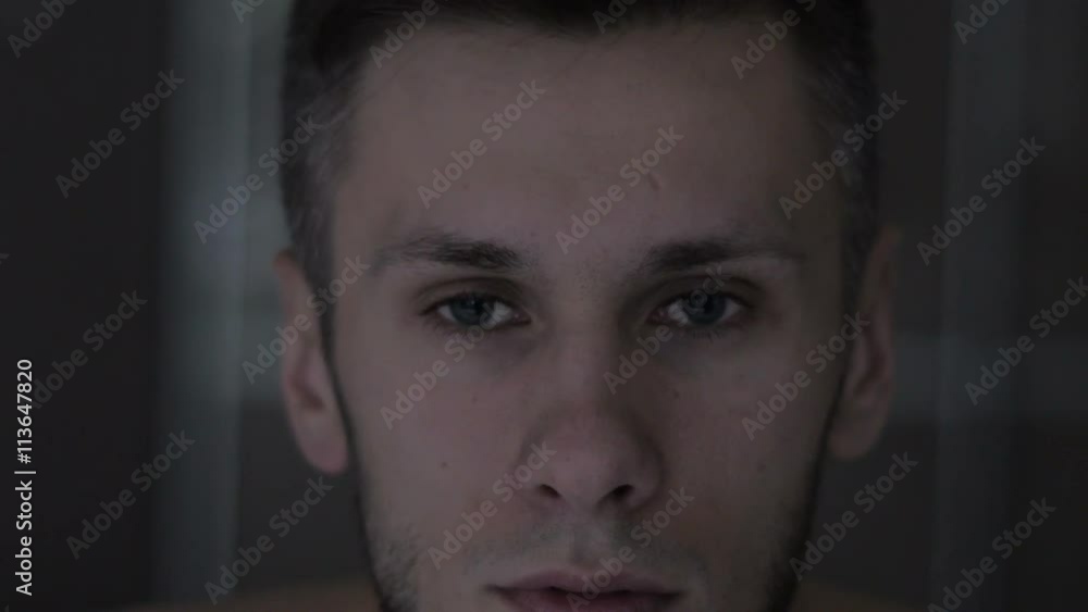 Very close zoom in of a mans eye - like a fly thru Very close zoom in of a mans eye - like a fly thru