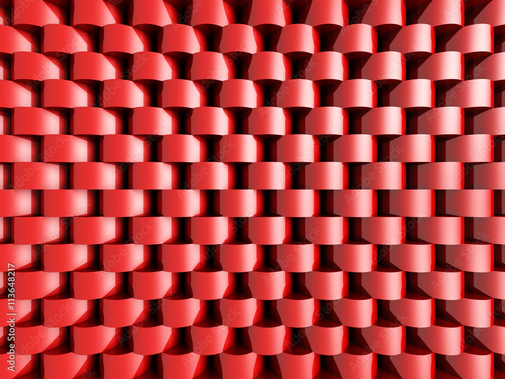 Abstract Red Round Pattern Wall Architecture Background Abstract Red Round Pattern Wall Architecture Background