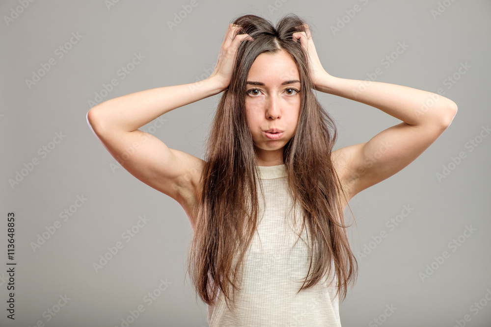 Young woman in depression Young woman in depression