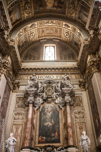 ROME  ITALY - APRIL 8  2016  Interior of the San Marcello al Corso church  18th century