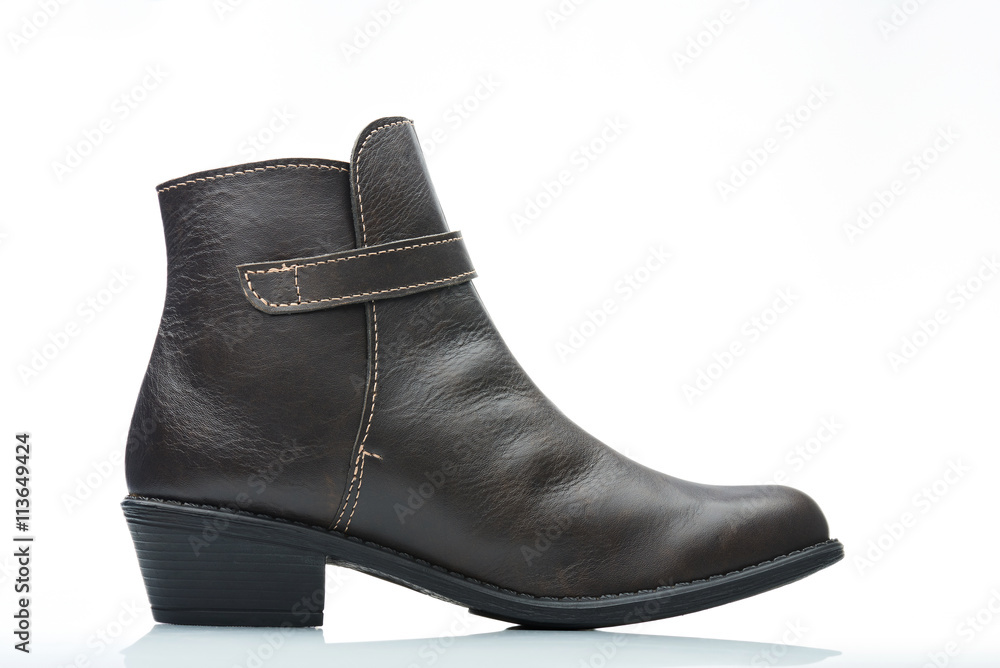 side view dark boot