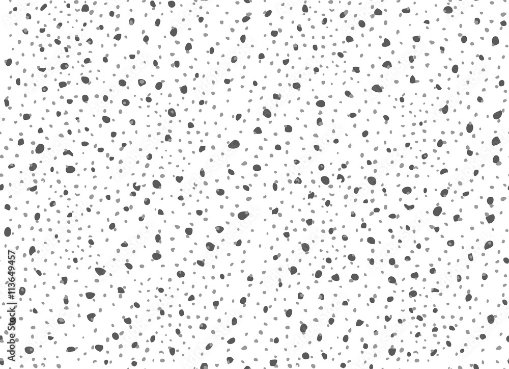 Dots and big splashes on white