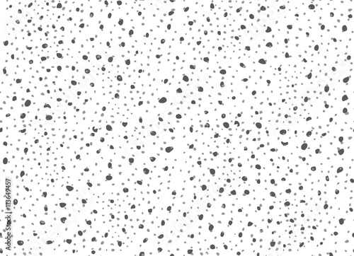 Dots and big splashes on white