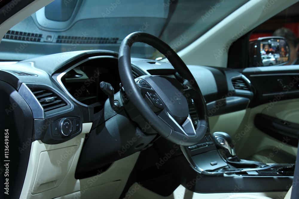 Modern car interior