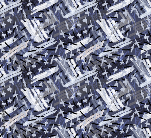 Marker hatched blue with crosses