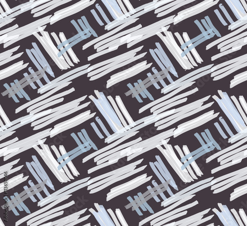 Marker hatched gray on brown