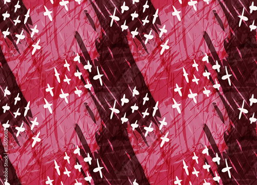 Marker hatched red with crosses