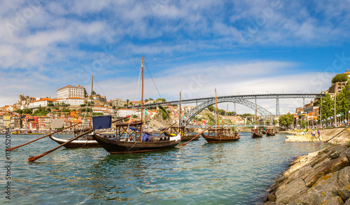 Porto and old traditional boats