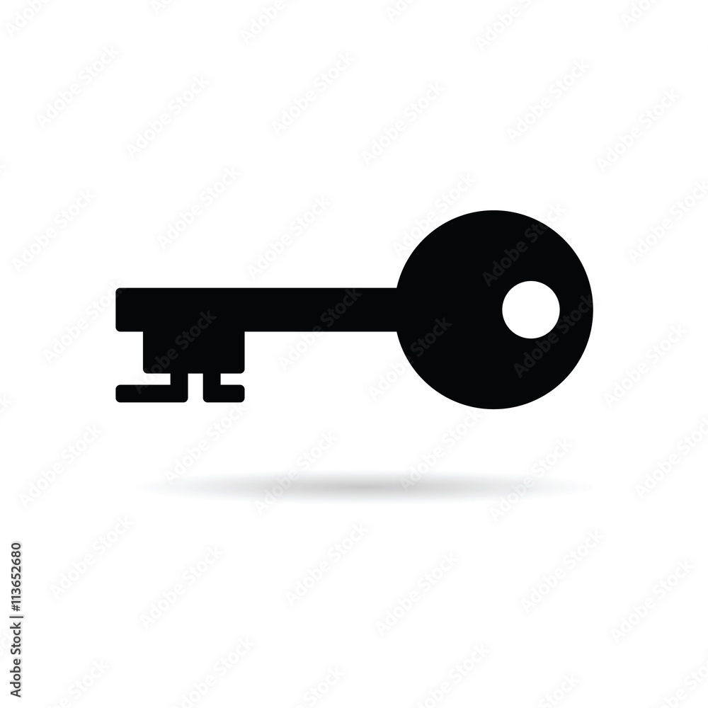 key in black color illustration key in black color illustration