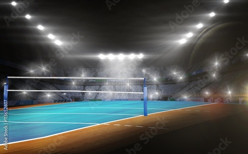 View of a volleyball field photo