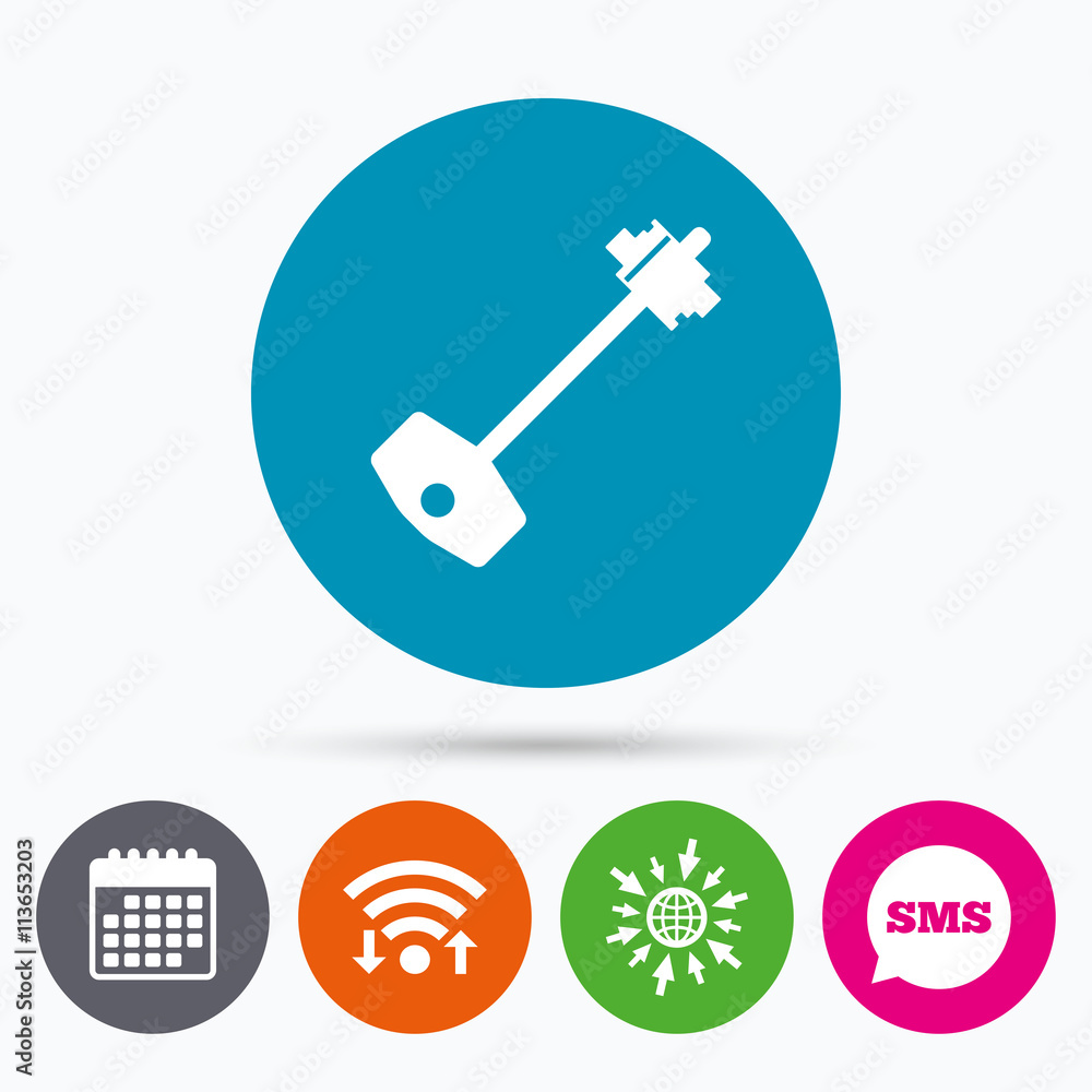 Key sign icon. Unlock tool symbol. Key sign icon. Unlock tool symbol.